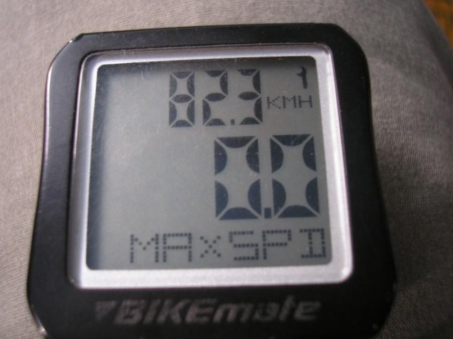 Vmax = 82,3 km/h
