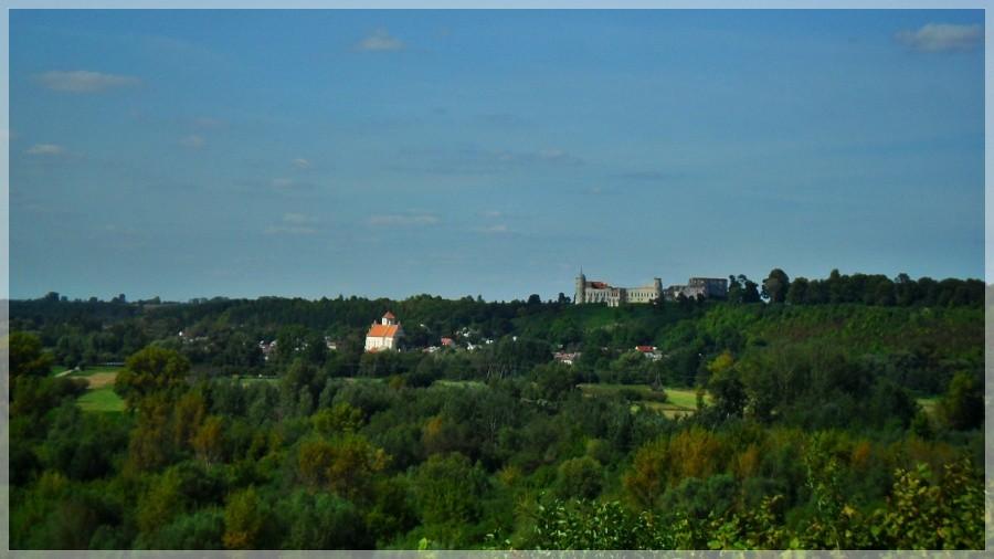 Widok na zamek w Janowcu