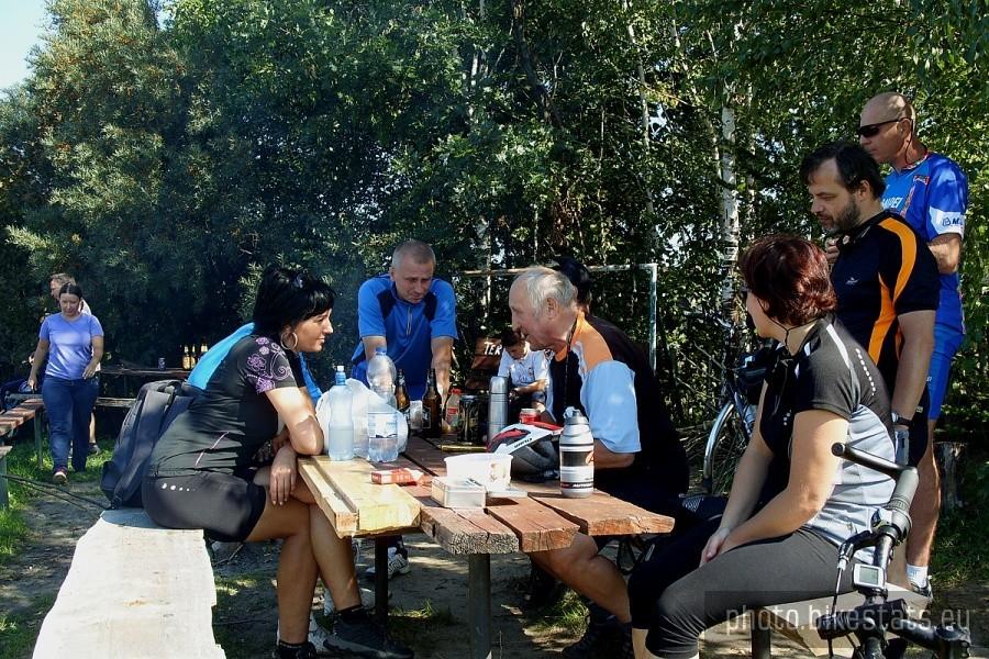 Ja podczas rozmowy z najstarszym uczestnikiem wycieczki.
