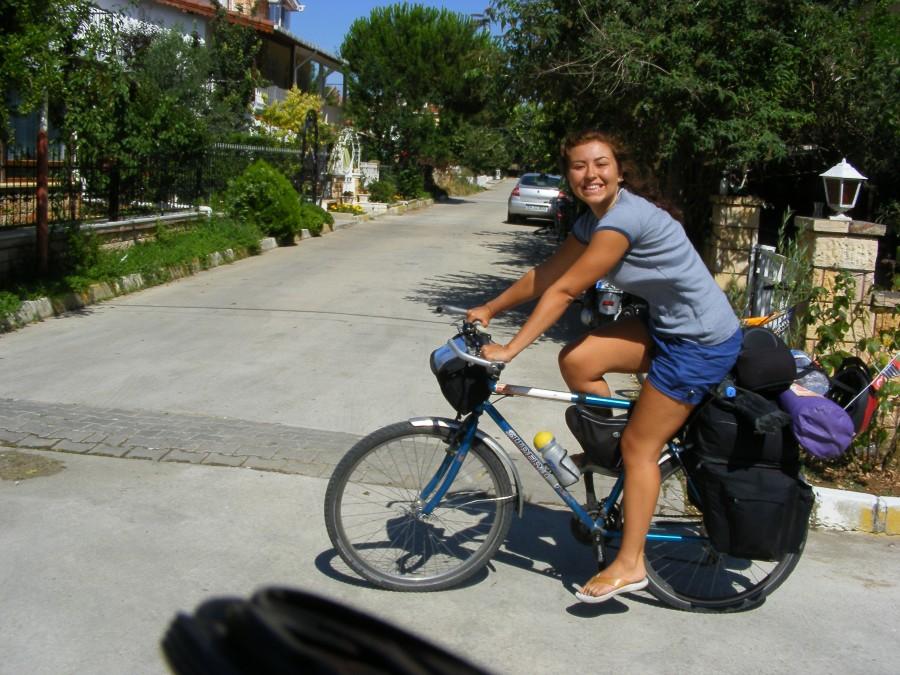 Buszra na Marcina rowerze:)