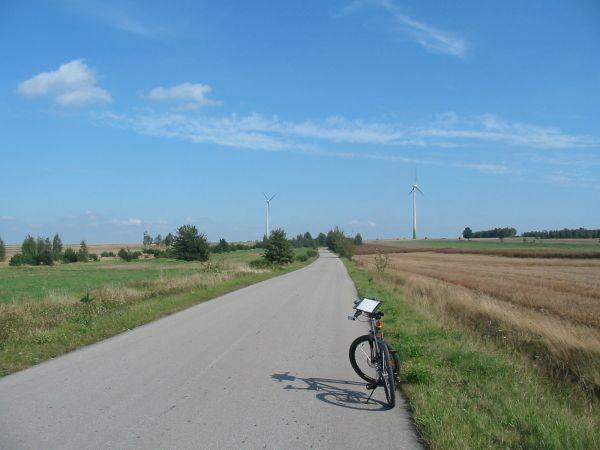 na wysokości wiatraków koniec góry