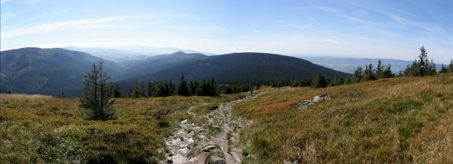 Panoramka na zachód ze Śnieżnika (1426 m)