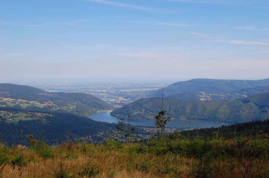 Widok z Czupla w Beskidzie Małym