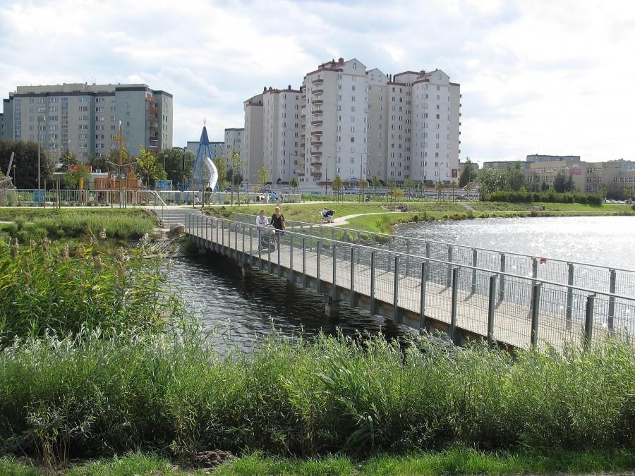 Park nad Balatonem - mostek na wsch. brzegu