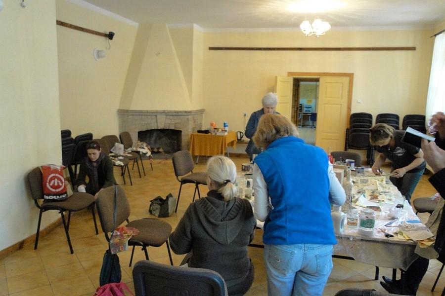 We wnętrzu pracują artyści
