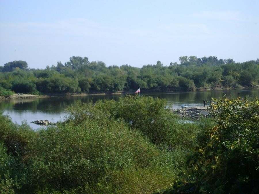 Widok ze skarpy wiślanej w Zawichoście