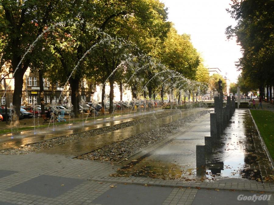 Fontanna na pl. Piłsudskiego