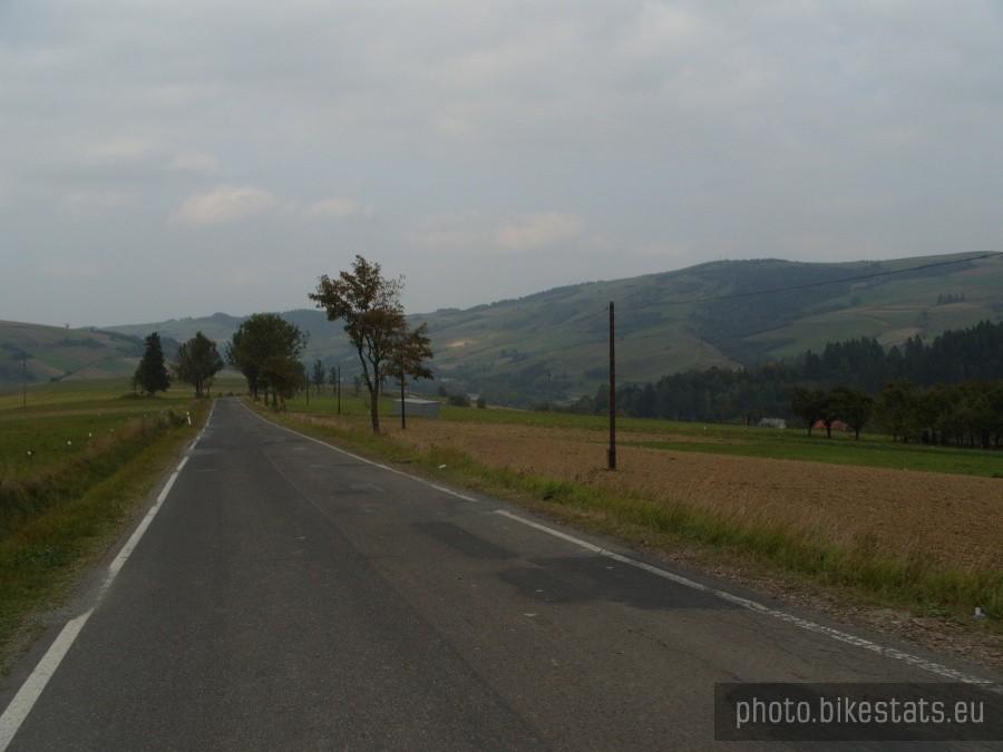 Grzywacka Góra podczas zjazdu do Kątów