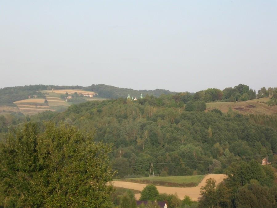 Czubek sanktuarium w Borku Starym.