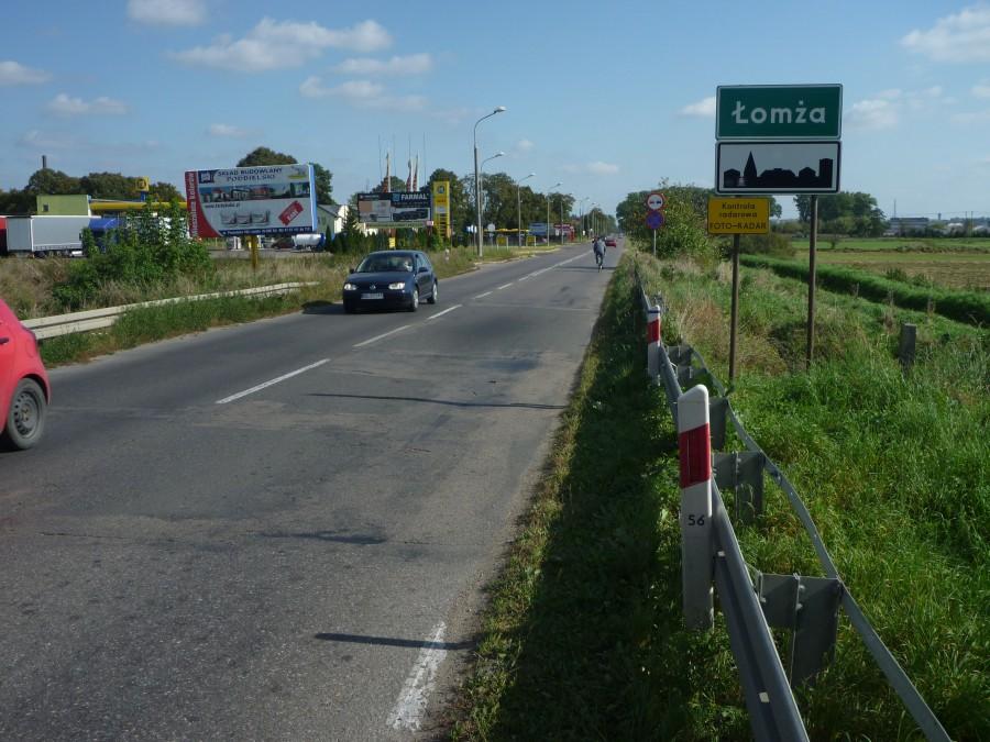 Wjazd do miasta od strony Nowogrodu.