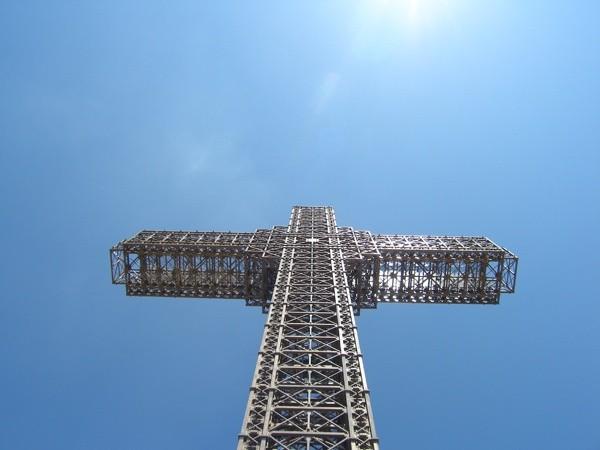 Krzyż na szczycie Vodno - prawie jak na Matysce :)