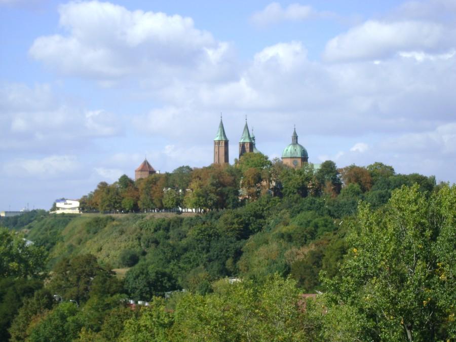 Płock widziany z mostu na Wiśle