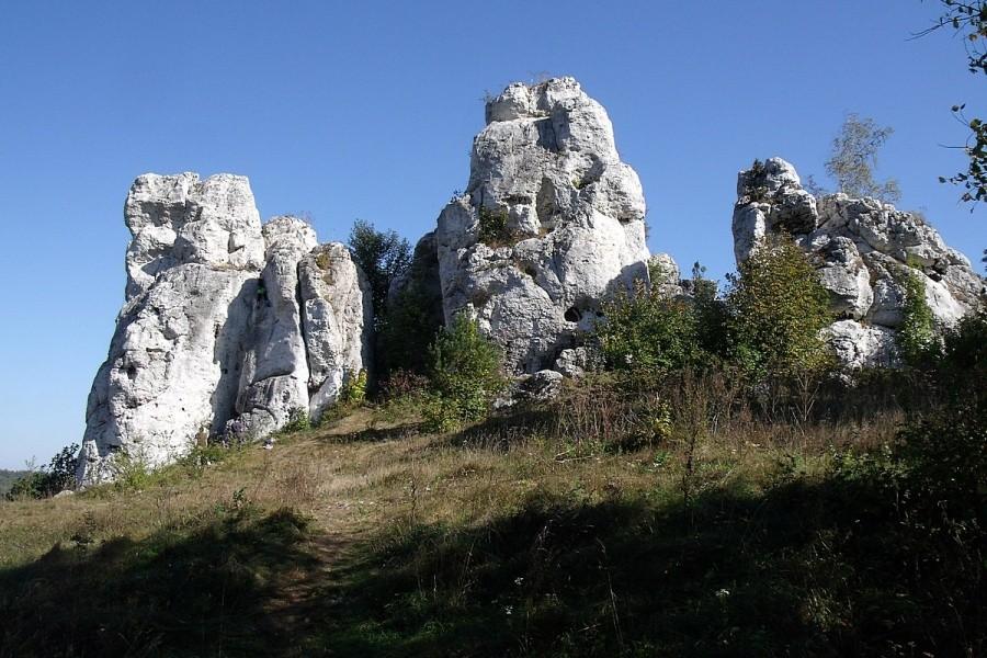 Białe skałki są piękne