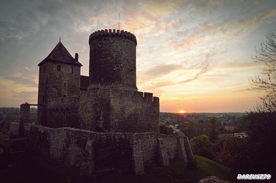 Będzin Zamek - Wieczorową porą