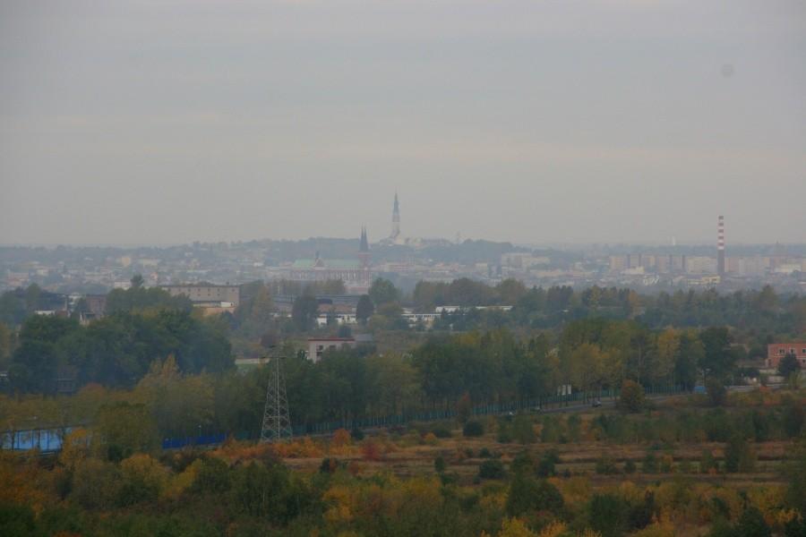 Widok na Częstochowę. Katedra. Jasna Góra.