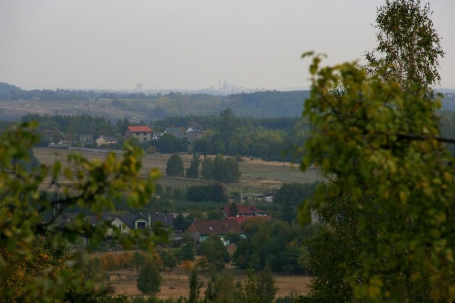 Widok na cementownię w Rudnikach.