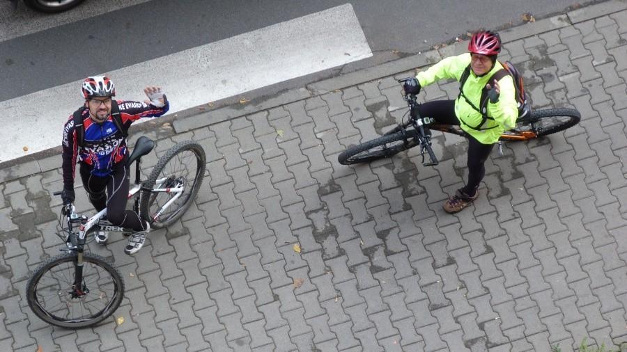 Ruszamy spod domu. Foto cyknął mój tata :)