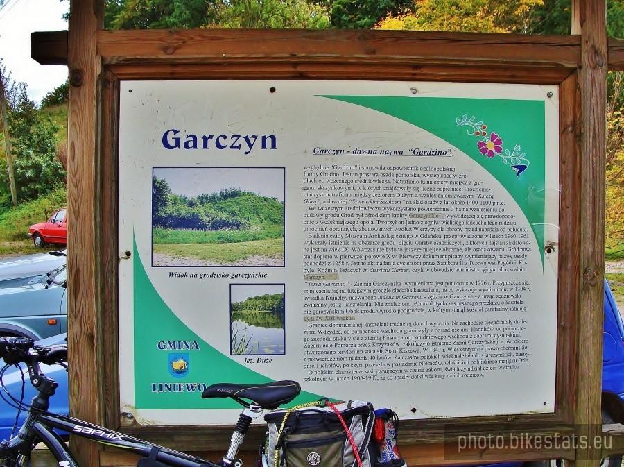 Tablica informacyjna o Garczynie.