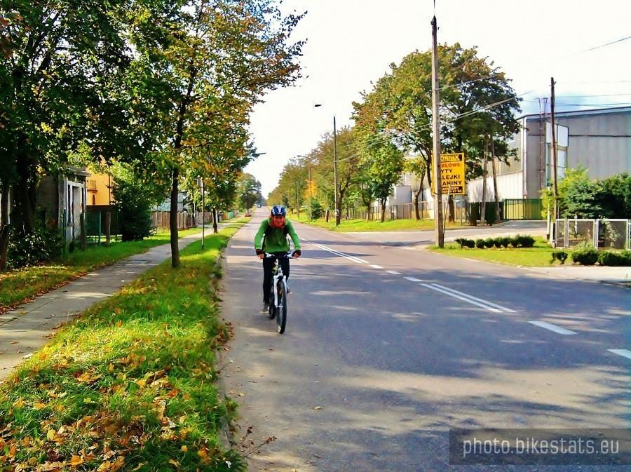 Przemek na trasie.