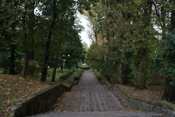 wejście do parku od strony św. Antoniego