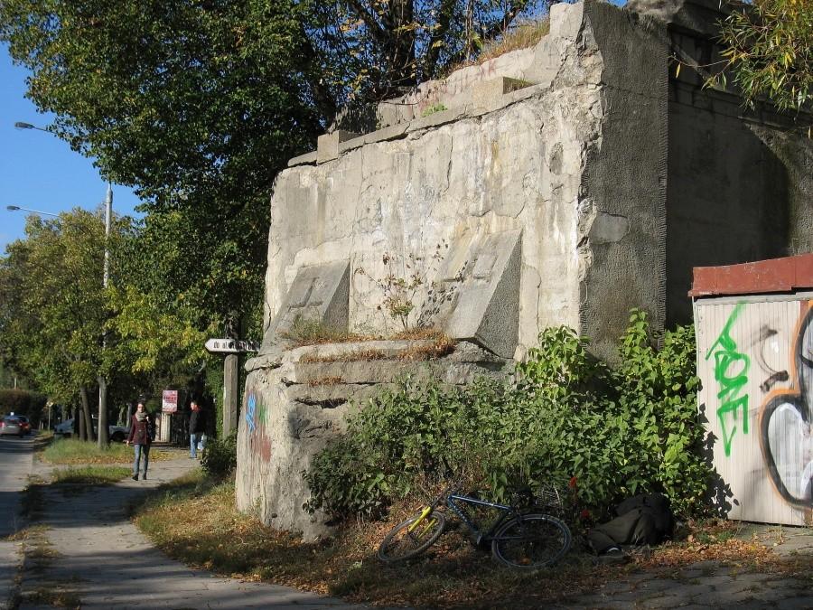 Zburzony wiadukt nad ulicą Żeglarską