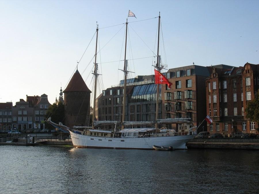 Gdańsk - szkuner gaflowy "Kapitan Borchardt", na Motławie