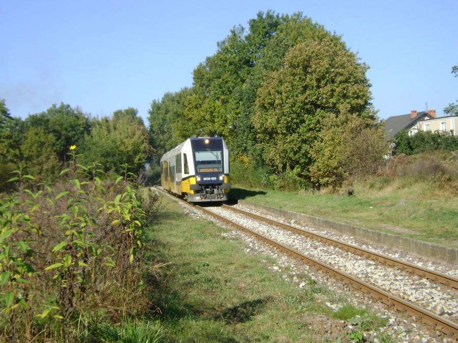 Szynobus z Trzebnicy na stacji Wrocław Pawłowice