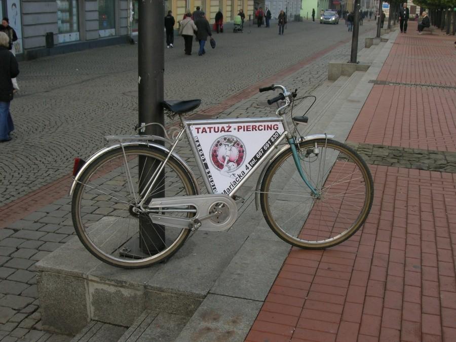 pierwsza bytomska reklama rowerowa