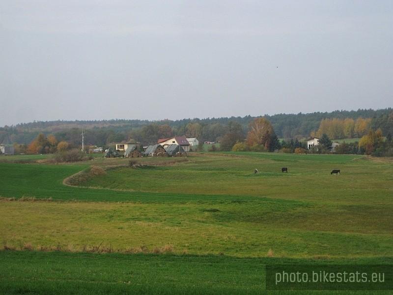 widok na wieś Mielno