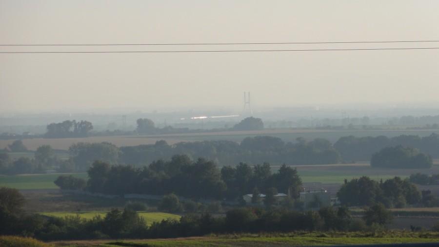 widok na odległy wrocław