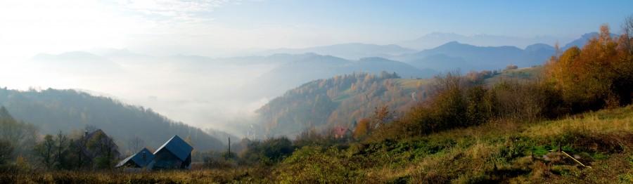 Panorama ze schroniska Pod Bereśnikiem