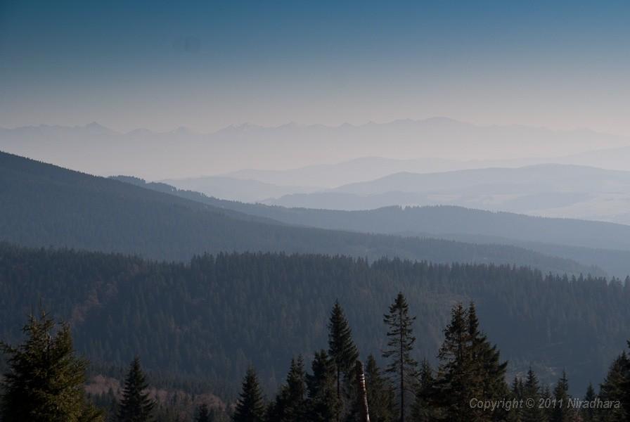 Tatry niestety zamglone