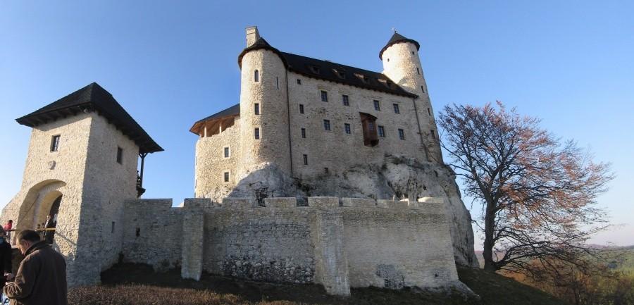 Panorama zamku w Bobolicach
