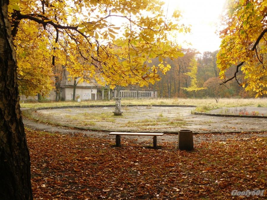 Nieco zaniedbany park przy ul Chorzowskiej.