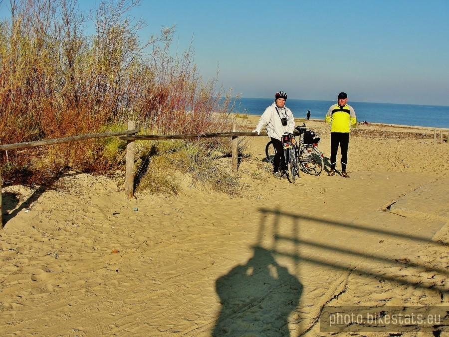Na plaży w Mikoszewie.