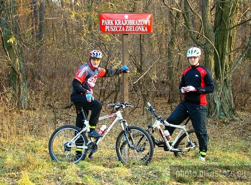 Park Krajobrazowy Puszcza Zielonka wita.