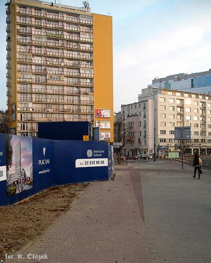 Tu był Supersam a jest budowa