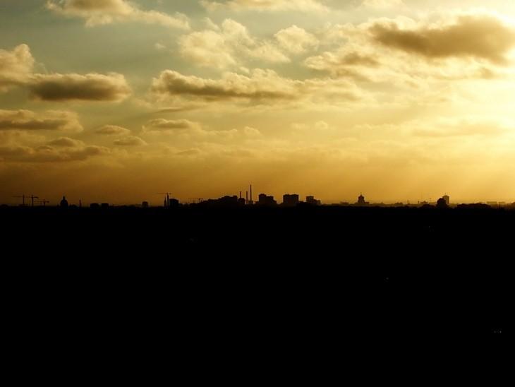 Panorama Łodzi z górki śmieciowej przy ul.Łupkowej