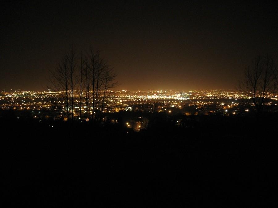 Rzeszów nocą.