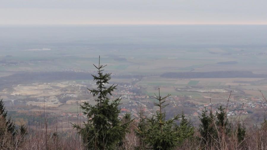 Widok ze szczytu Ślęży