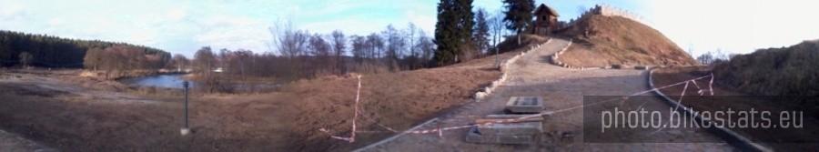 Panorama spod grodziska w Owidzu