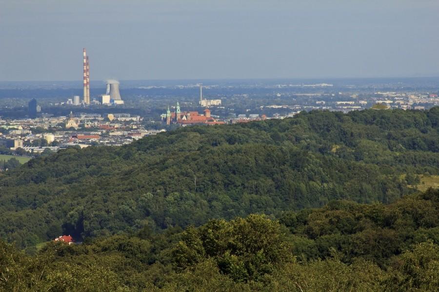 Kraków, widok z Kopca Piłsudskiego.