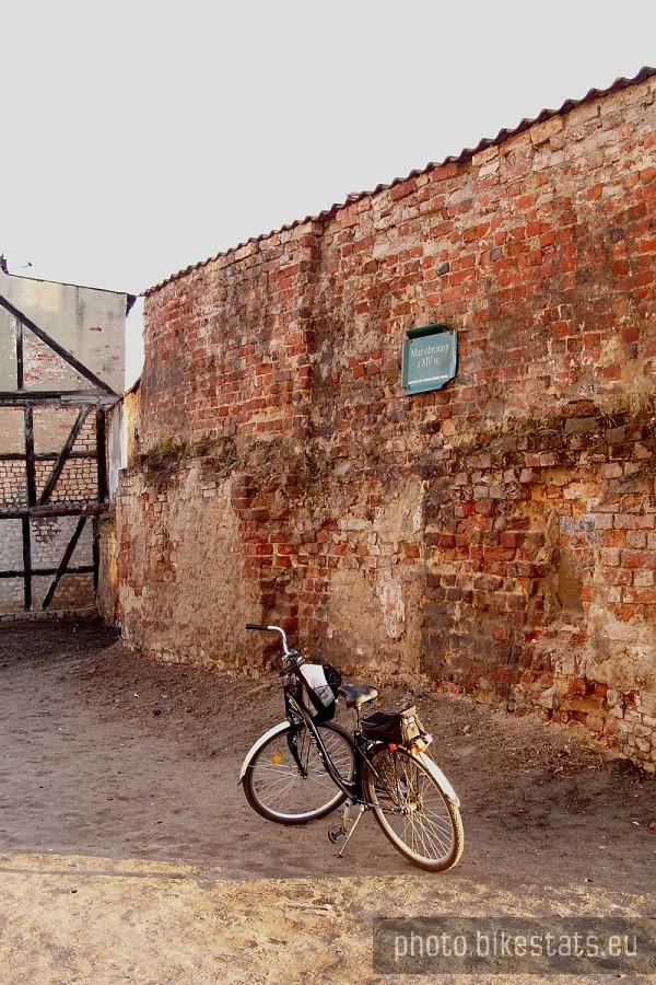 Fragment murów obronnych w Tczewie.