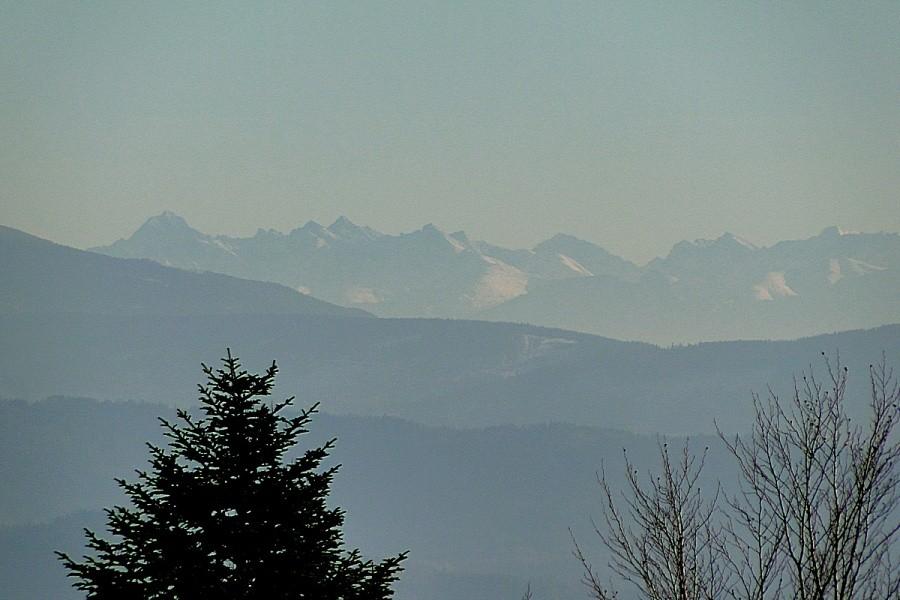 Widok z czupla na Tatry