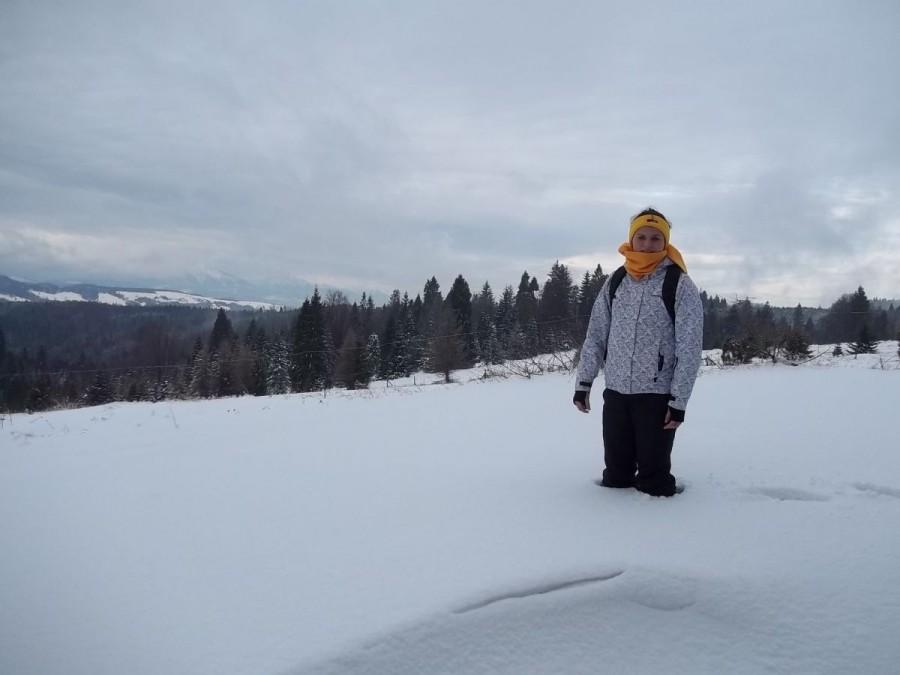 śnieg po kolana