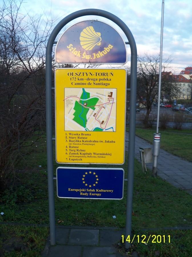 TABLICA SZLAKU ŚW. JAKUBA