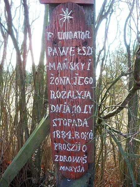 Napis na krzyżu
