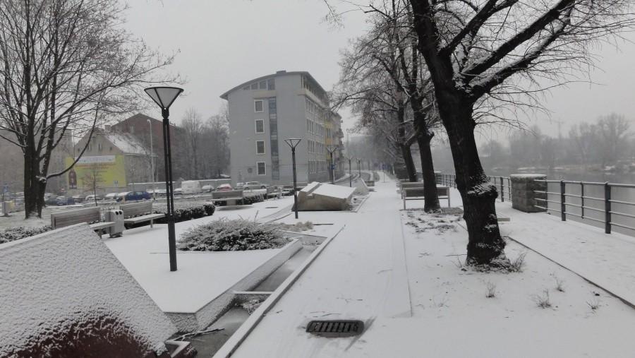 Pierwszy śnieg we wrocławiu