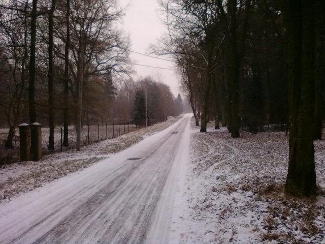 Zaśnieżona droga