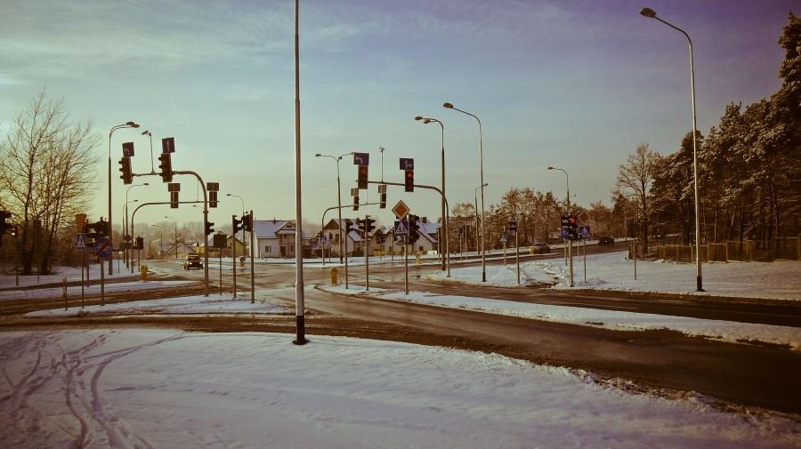 Sygnalizacja świetlna na skrzyżowaniu ulic Sosnowa, Kaznowskiego i Ceglana